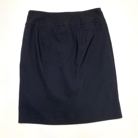 Raffinalla Black Zipper Front Pencil Skirt Rayon Blend Women’s Size 6 - Picture 7 of 7